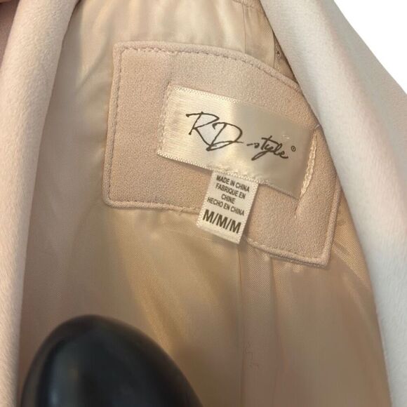RD Style Cream Double Breasted Blazer La Belle Vita Womens M - Picture 13 of 13